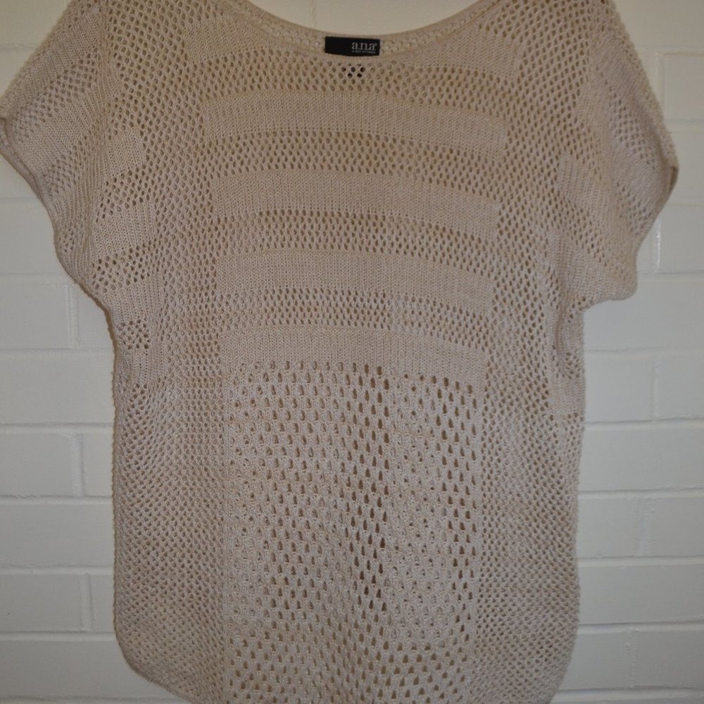 Open Knit Tan Light Top